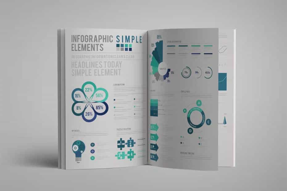 وکتور اینفوگرافیک ساده Infographic Simple