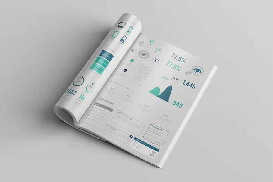 وکتور اینفوگرافیک ساده Infographic Simple