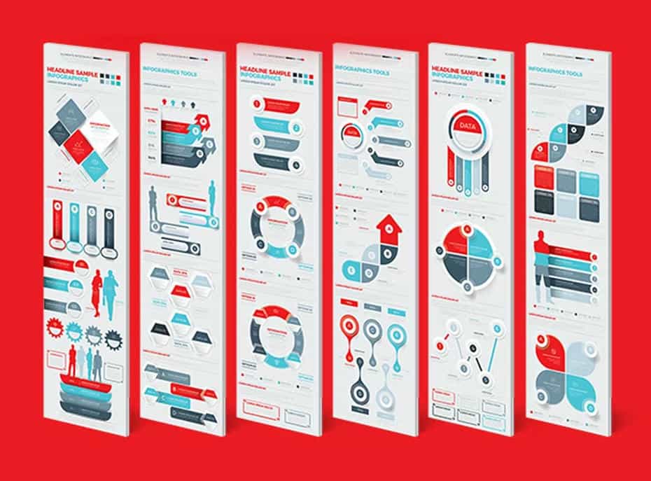 وکتور اجزای اینفوگرافیک Infographics Elements Design - 5