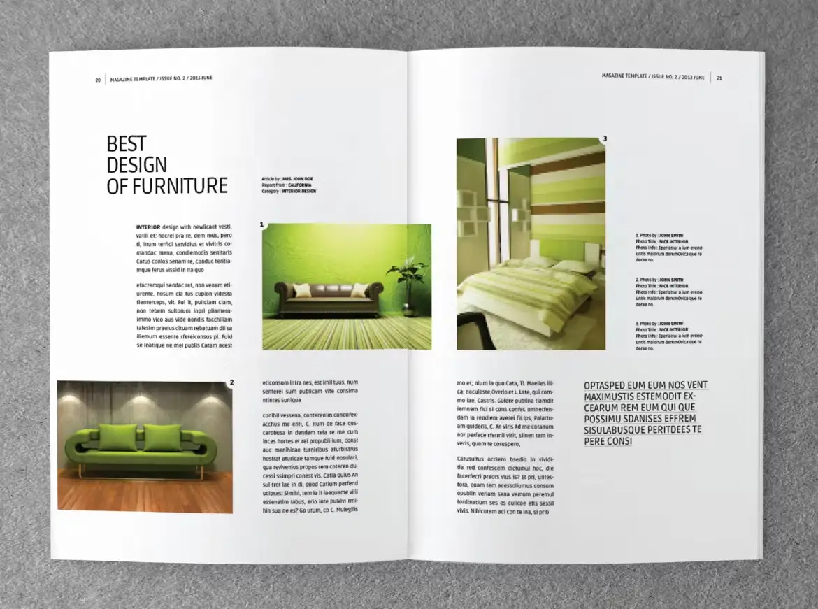 قالب ایندیزاین مجله طراحی داخلی INTERIOR - 20