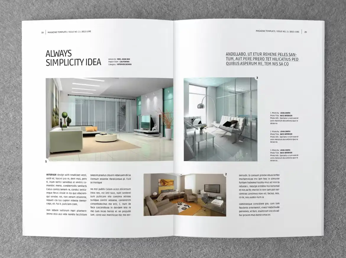 قالب ایندیزاین مجله طراحی داخلی INTERIOR - 22
