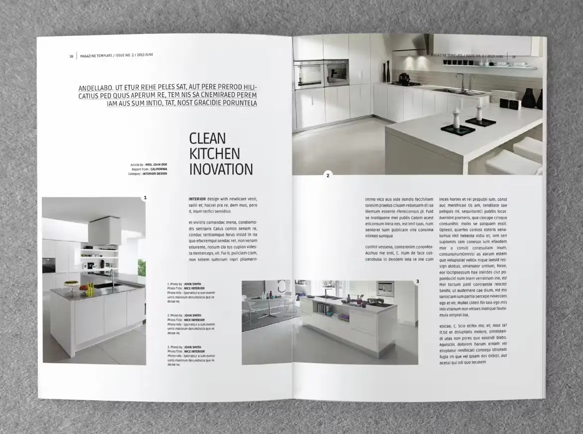 قالب ایندیزاین مجله طراحی داخلی INTERIOR - 26