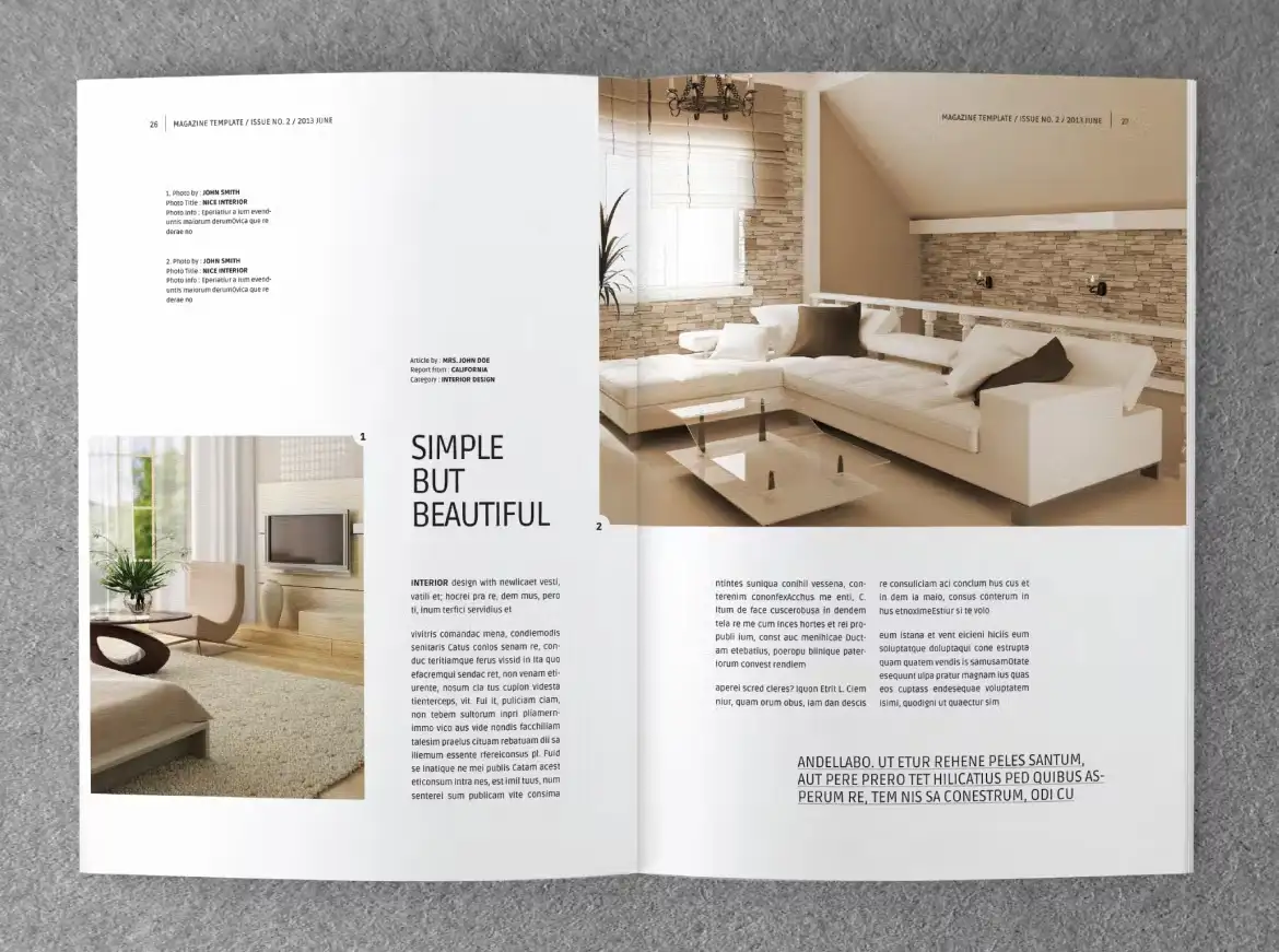 قالب ایندیزاین مجله طراحی داخلی INTERIOR - 30