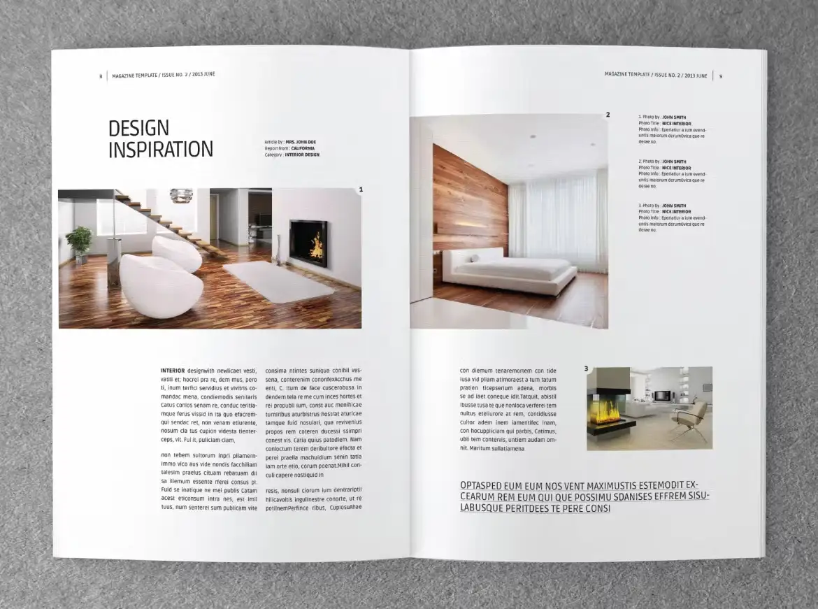 قالب ایندیزاین مجله طراحی داخلی INTERIOR - 2