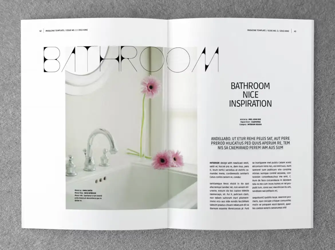 قالب ایندیزاین مجله طراحی داخلی INTERIOR - 8
