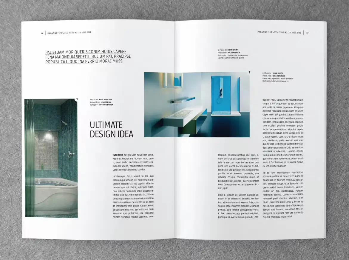 قالب ایندیزاین مجله طراحی داخلی INTERIOR - 14