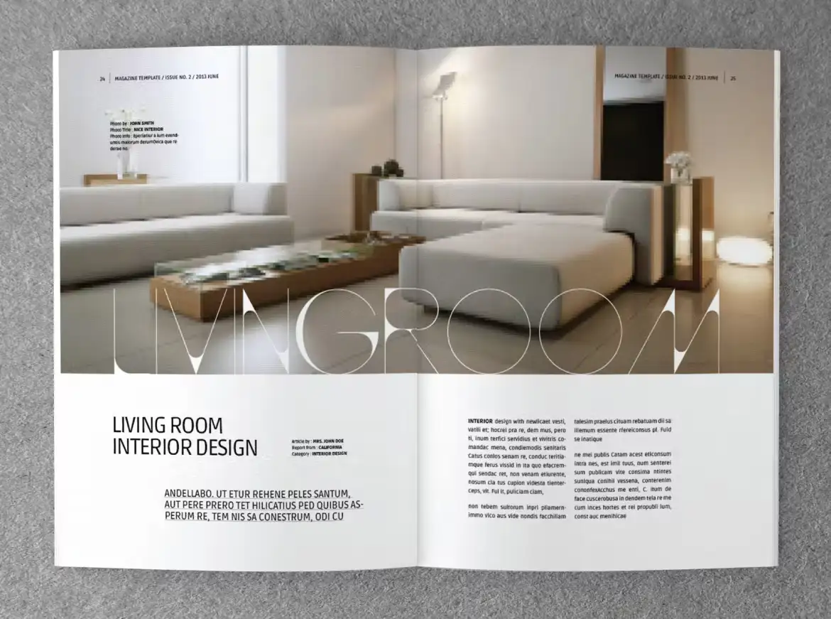 قالب ایندیزاین مجله طراحی داخلی INTERIOR - 18