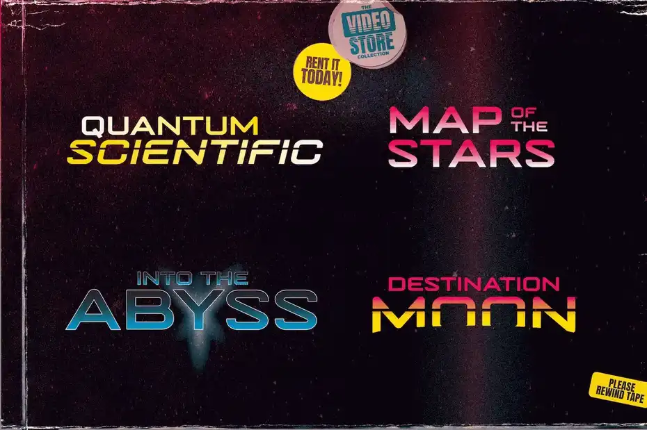 فونت انگلیسی Jupiter Mission A Science-Fiction Font - 19