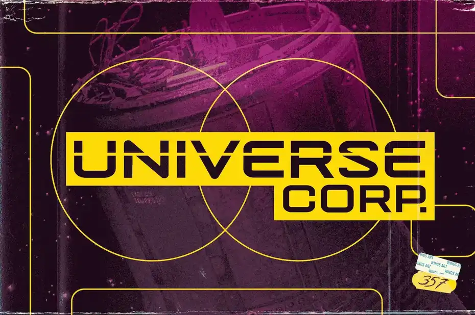 فونت انگلیسی Jupiter Mission A Science-Fiction Font - 3