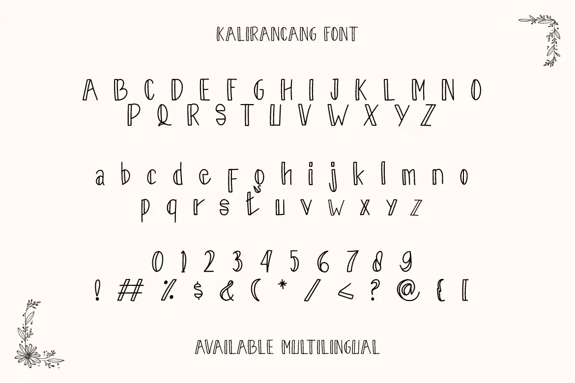 فونت انگلیسی Kalirancang - Display Font - 4