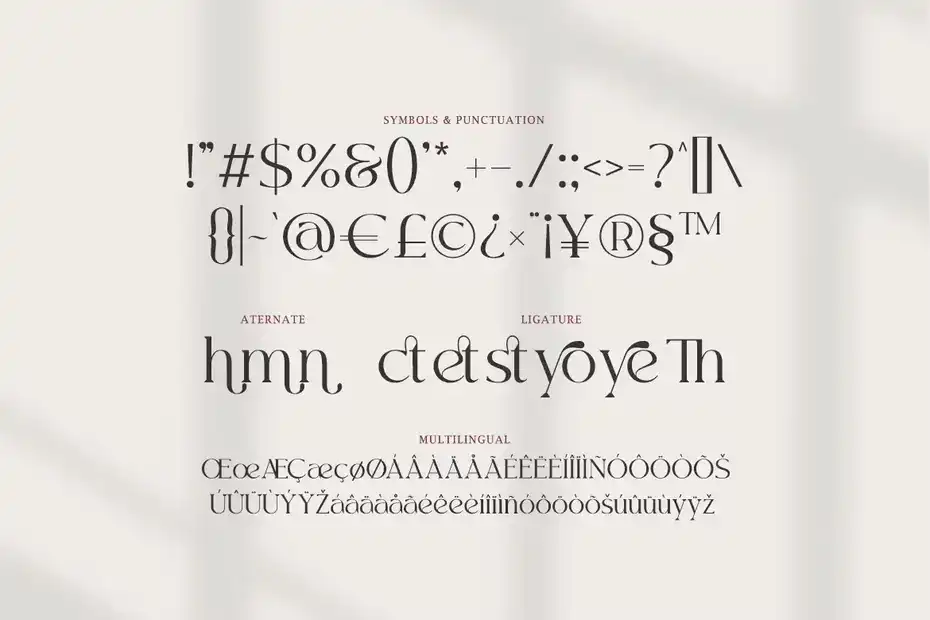 فونت انگلیسی Kayonest A Modern Serif Typeface - 7