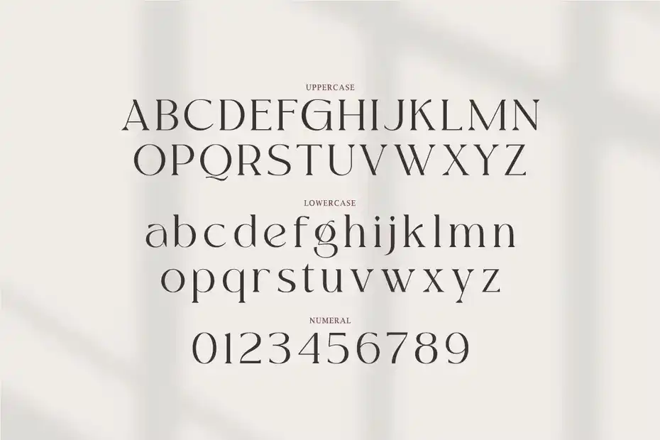 فونت انگلیسی Kayonest A Modern Serif Typeface - 13