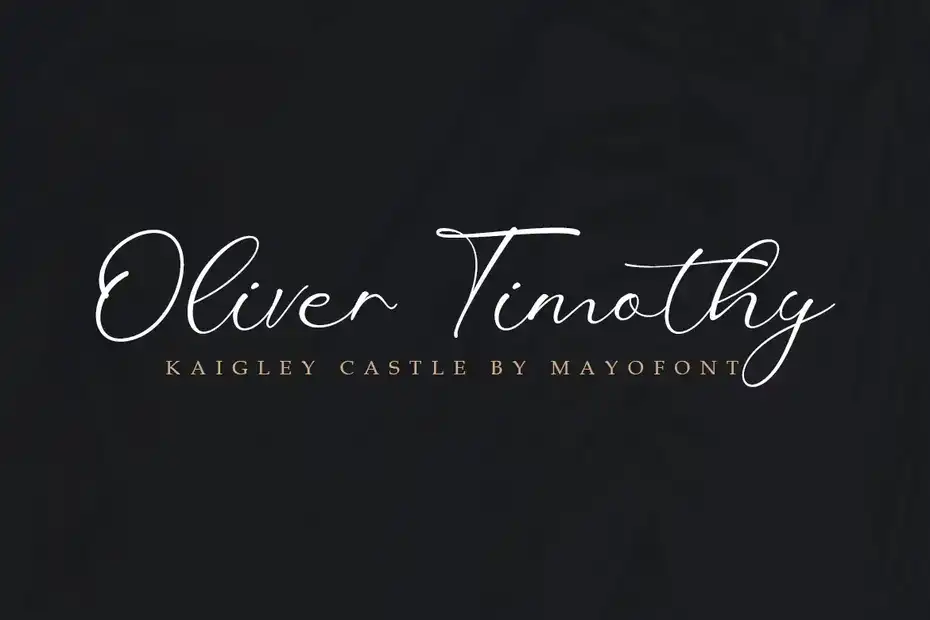 فونت انگلیسی Keighley Castle - 3