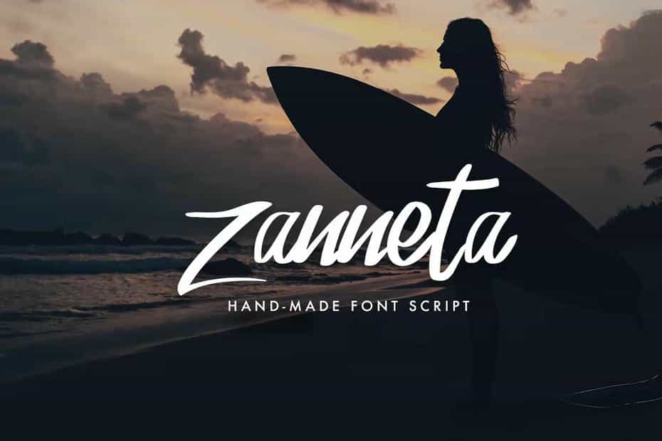 فونت انگلیسی Kudeta - Handmade Font Script