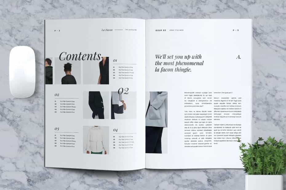قالب ایندیزاین مجله مد و فشن La Facon Fashion Magazine