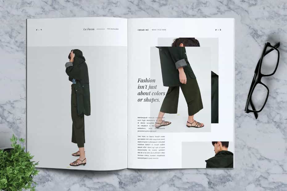 قالب ایندیزاین مجله مد و فشن La Facon Fashion Magazine
