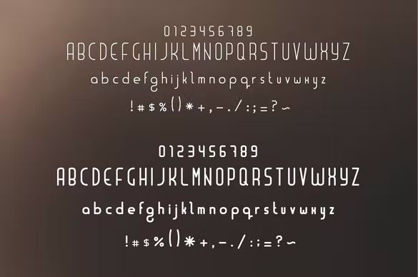 فونت انگلیسی Liner | font for logos with frames