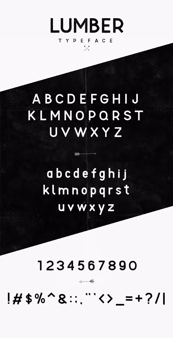 فونت انگلیسی Lumber Typeface