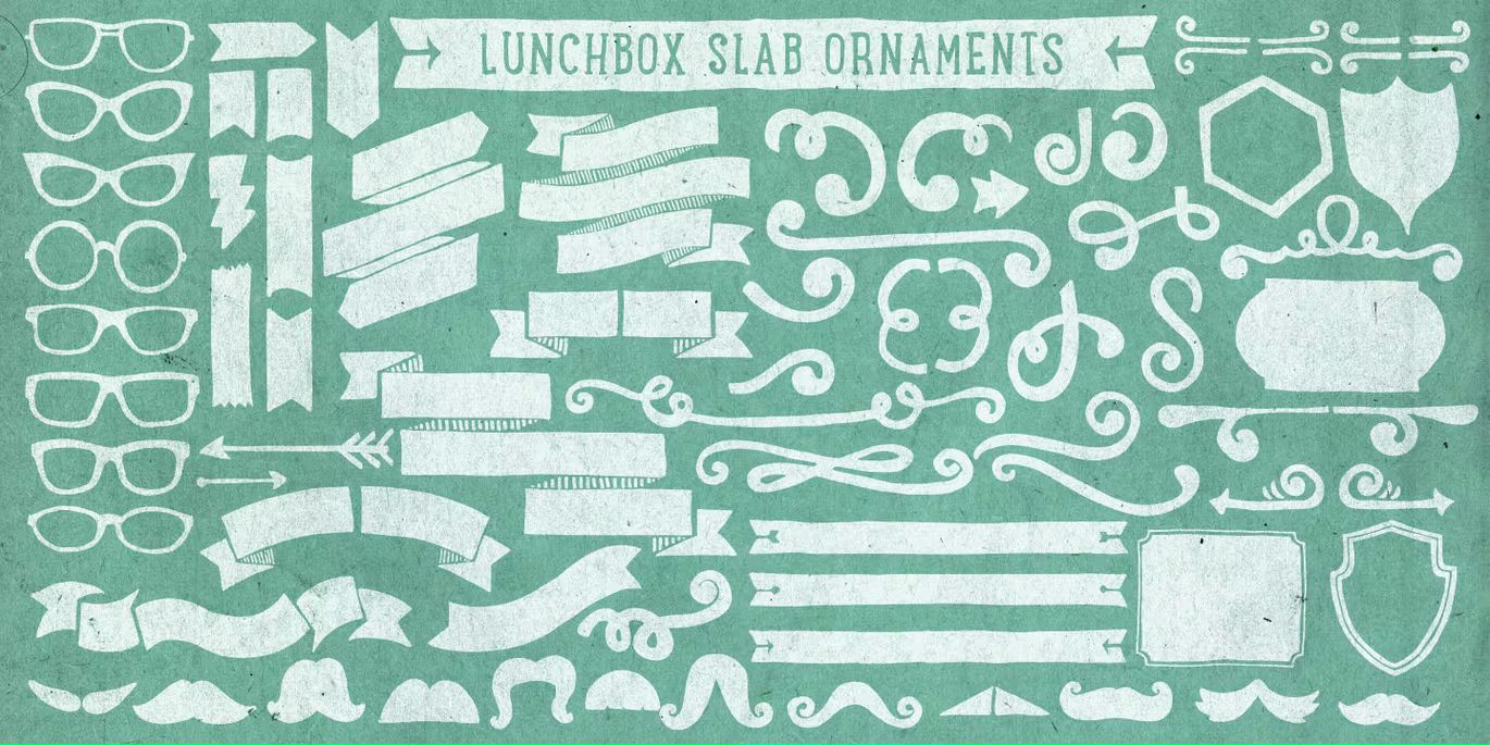 فونت انگلیسی Lunchbox Slab Light - 18