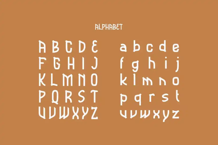 فونت انگلیسی MARSUPLAY Font - 5