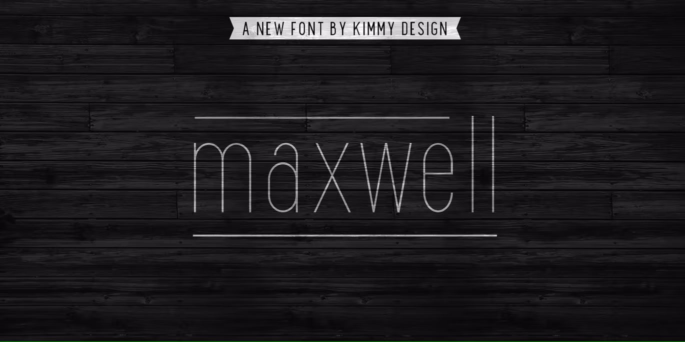 فونت انگلیسی Maxwell Sans Bold - 6