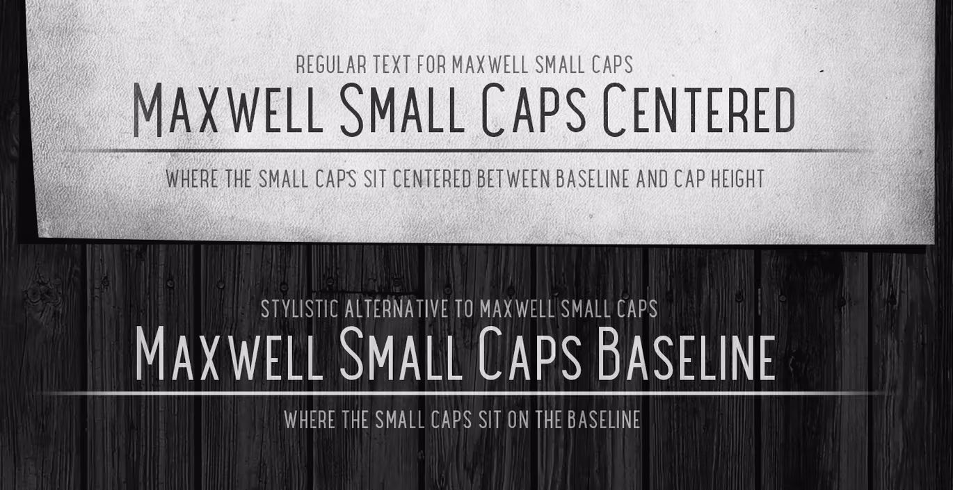 فونت انگلیسی Maxwell Sans Small Caps Bold
