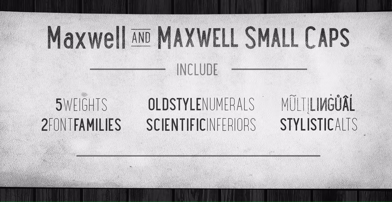 فونت انگلیسی Maxwell Sans Small Caps Book