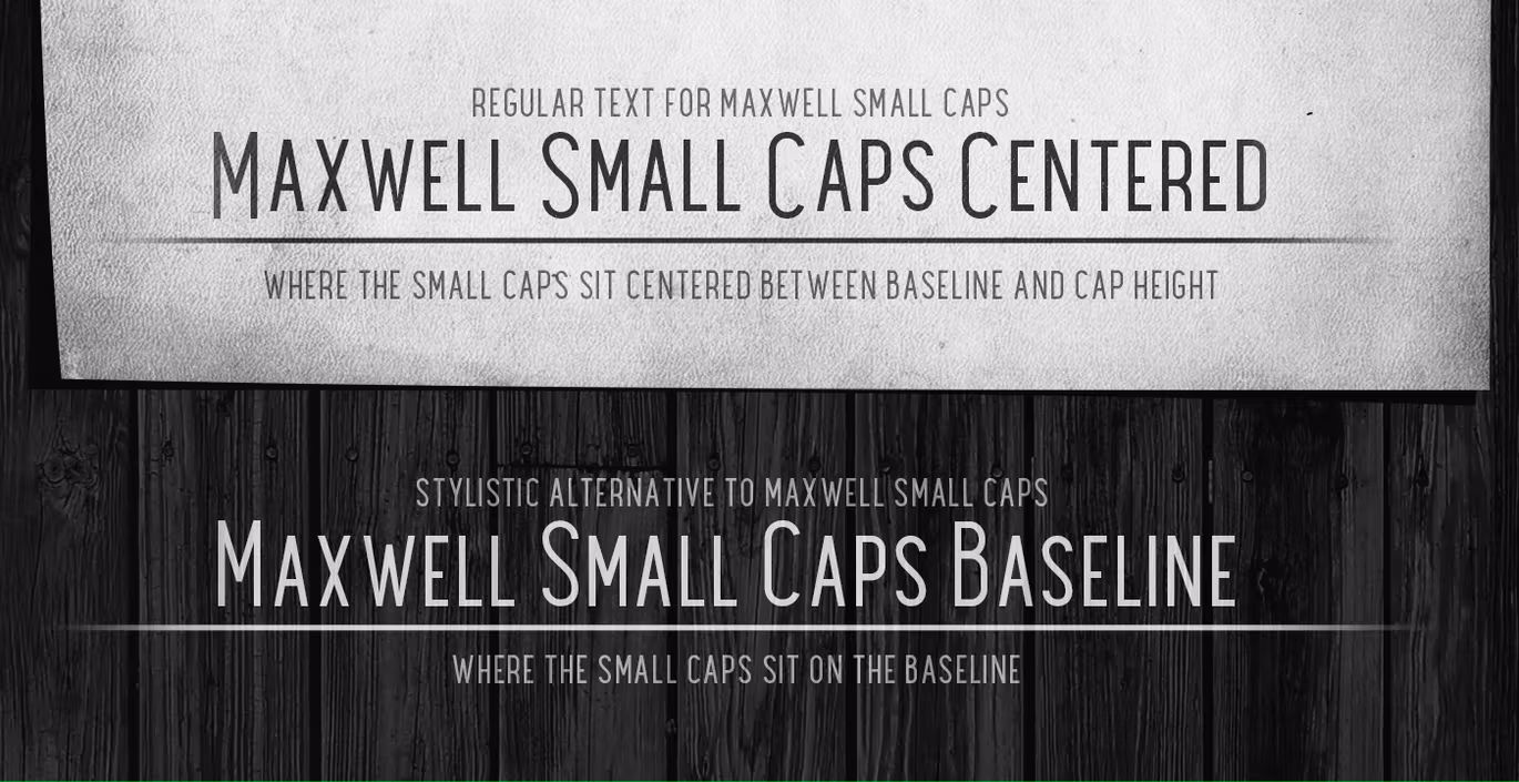 فونت انگلیسی Maxwell Sans Small Caps Book - 9
