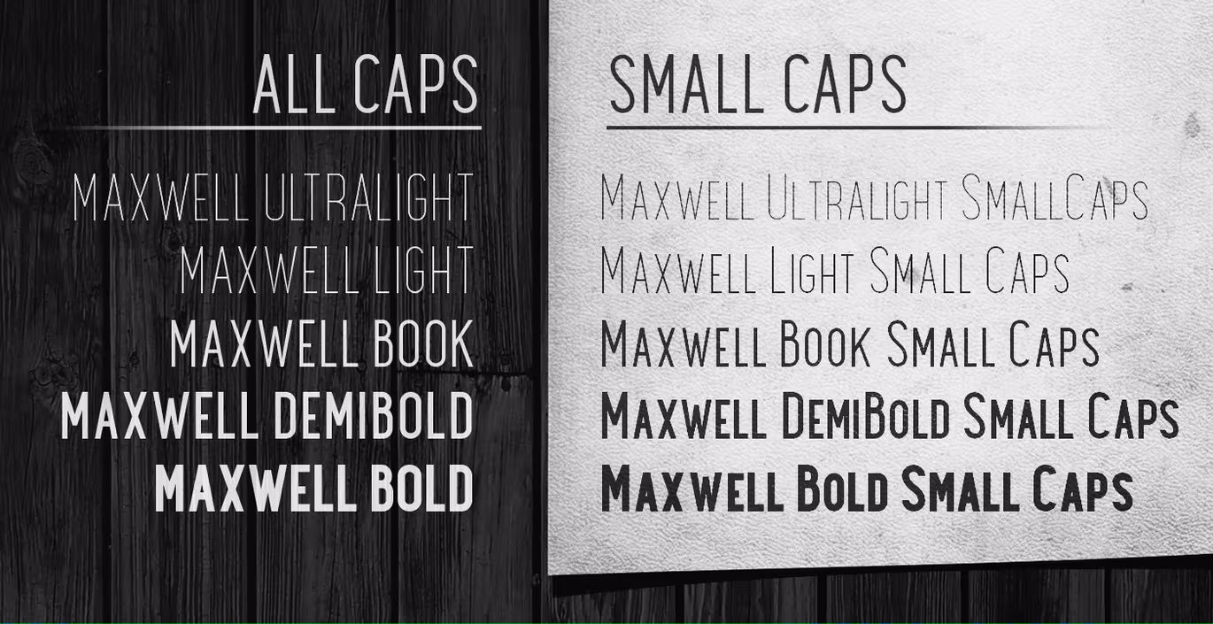 فونت انگلیسی Maxwell Sans Small Caps Book - 11
