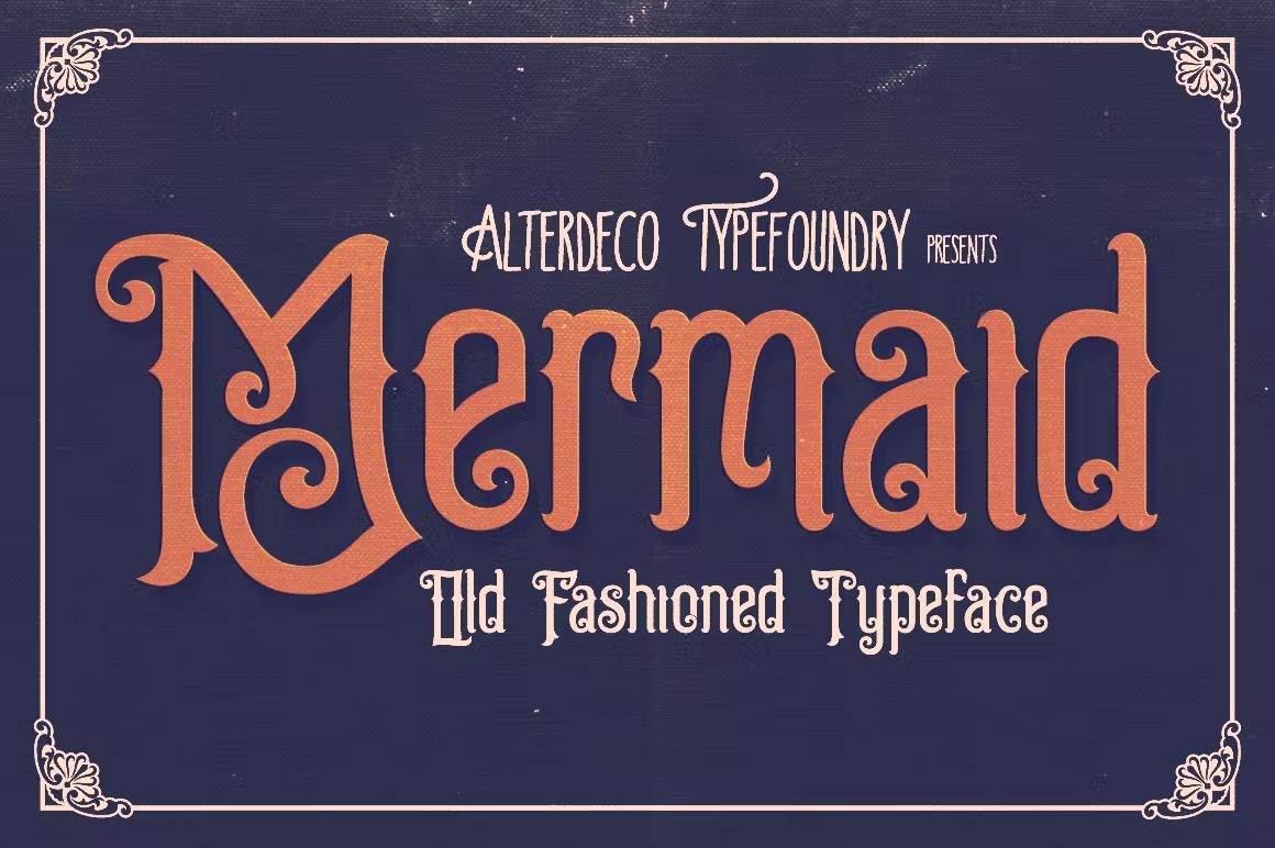 فونت انگلیسی Mermaid Typeface - 3