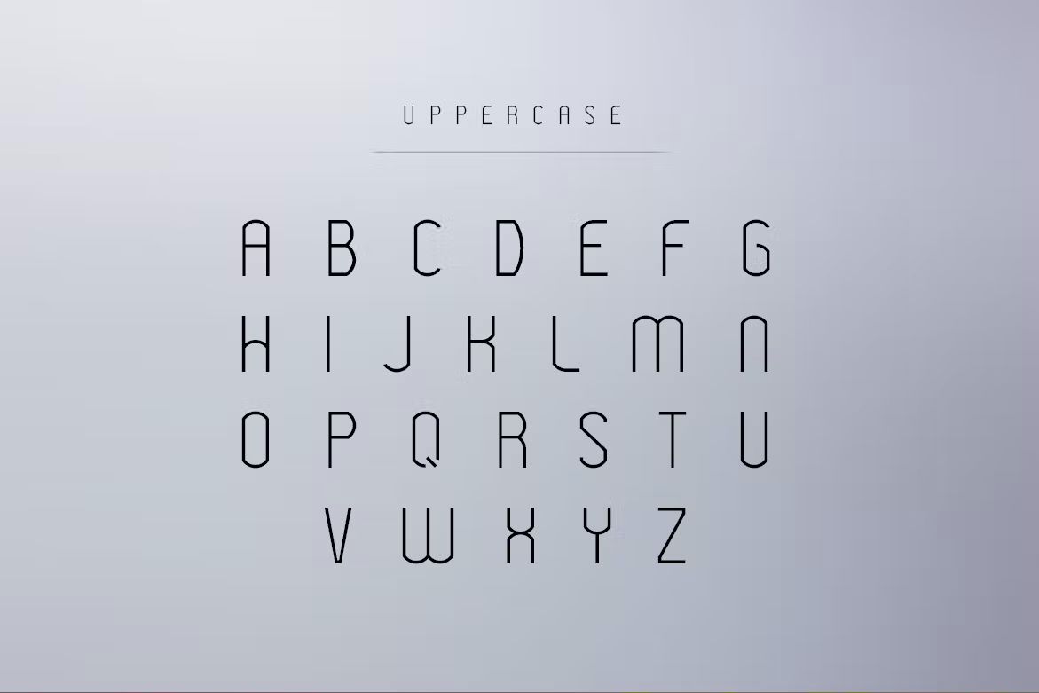 فونت انگلیسی Modeka - Modern Font