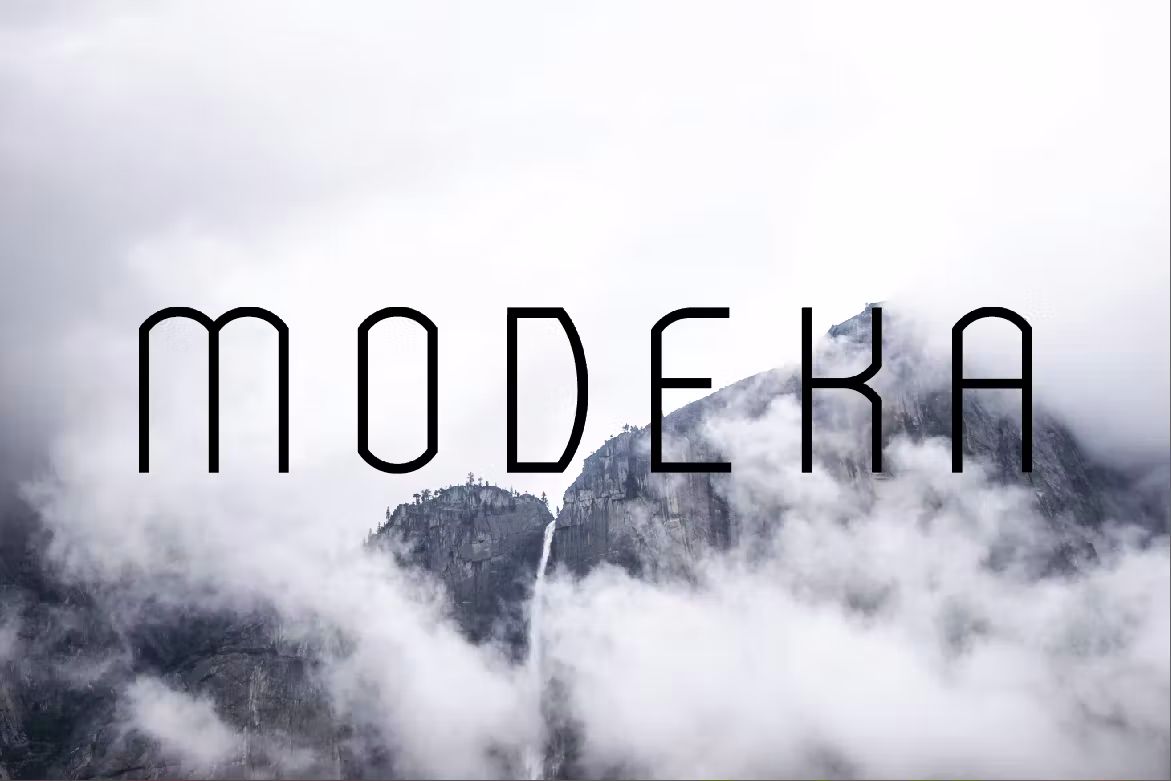 فونت انگلیسی Modeka - Modern Font - 6