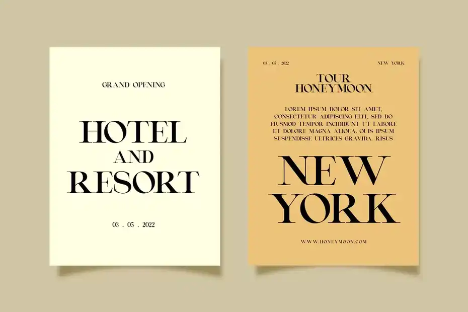 فونت انگلیسی Montvolca Elegant Serif Font - 21