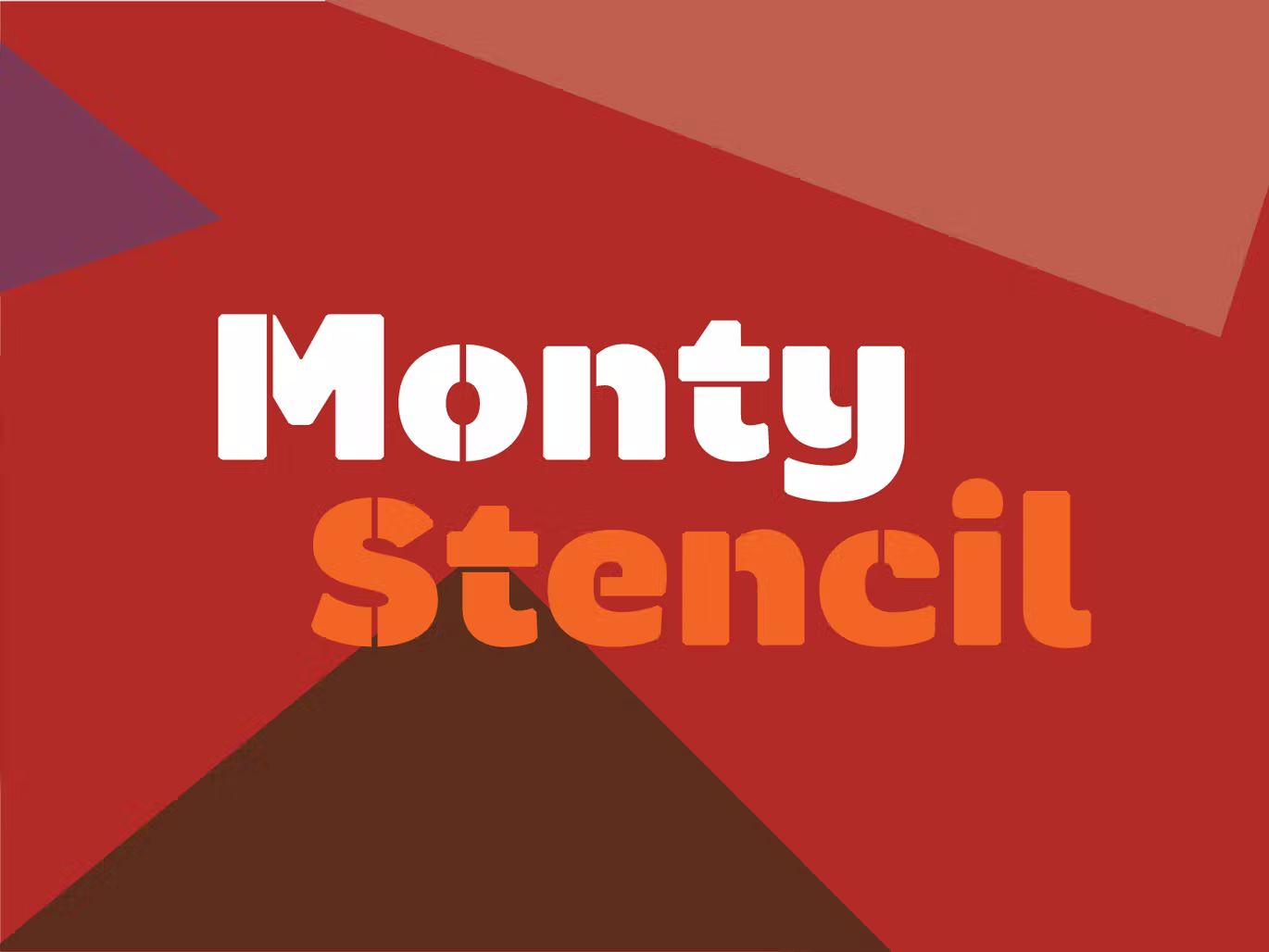 فونت انگلیسی Monty Stencil - 14