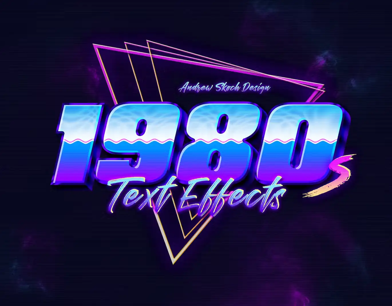 استایل متن New 80s Text Effects - 10