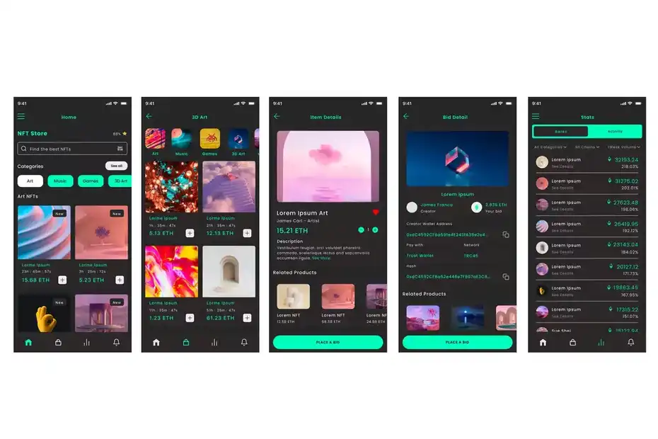 رابط کاربری اپلیکیشن فروشگاه - 1