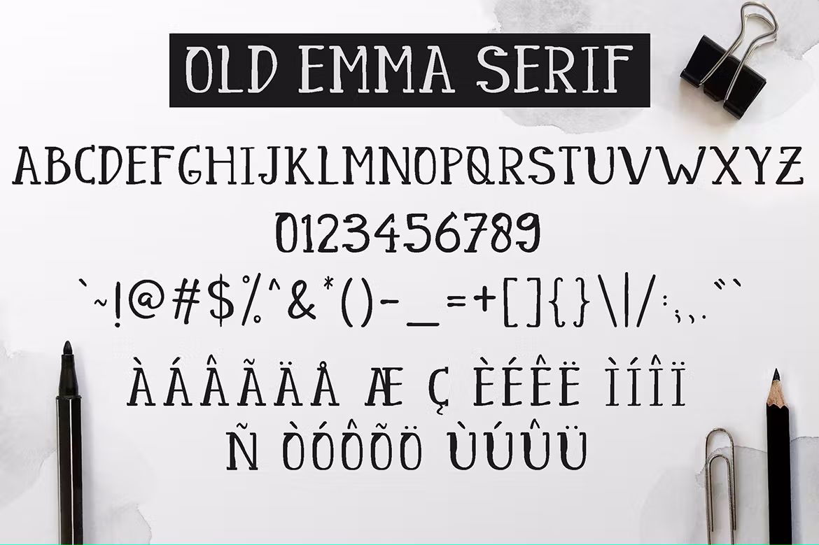 فونت انگلیسی Old Emma