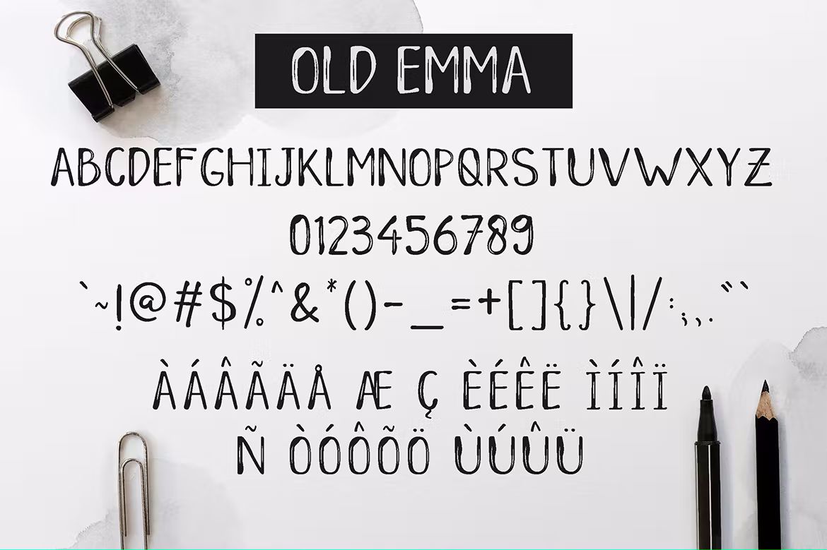 فونت انگلیسی Old Emma