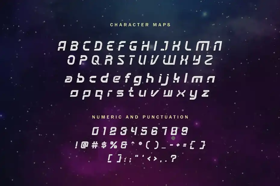 فونت انگلیسی Outer Frontier - Space Font - 17