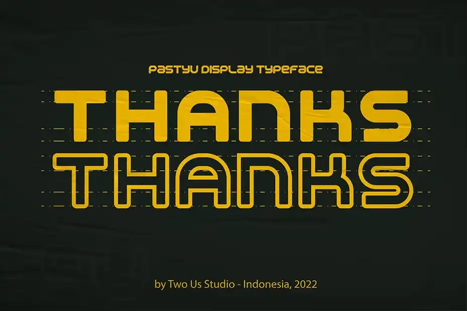 فونت انگلیسی Pastyu - Display Typeface - 3
