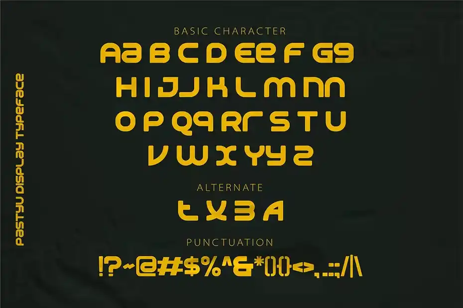 فونت انگلیسی Pastyu - Display Typeface - 11