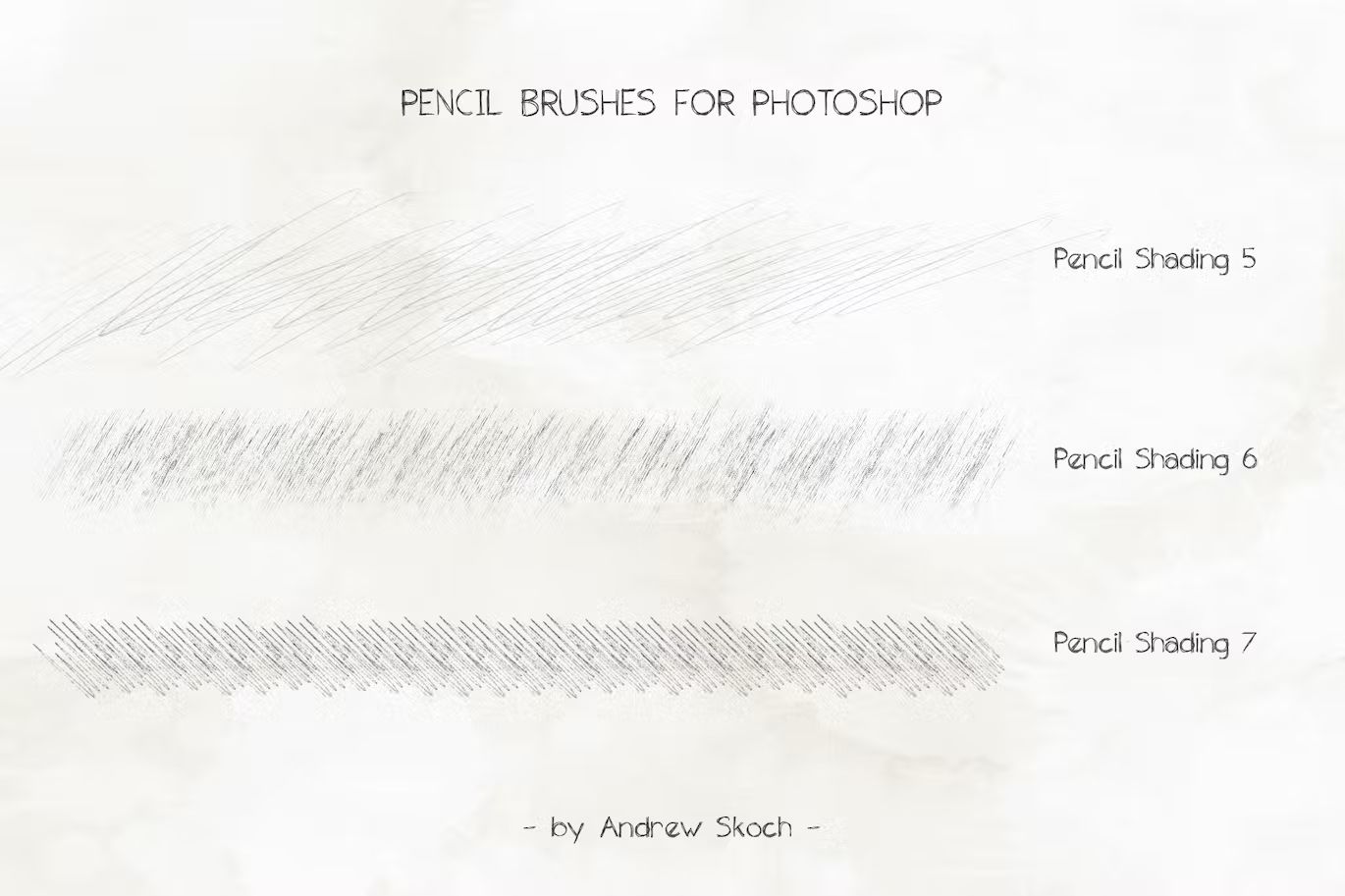 براش مداد فتوشاپ Pencil Brushes Photoshop - 12