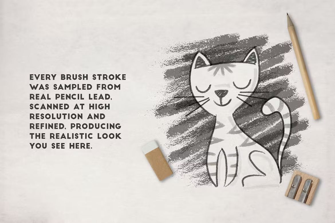 براش مداد ایلوستریتور Perfect Pencils - Brush Pack - 10