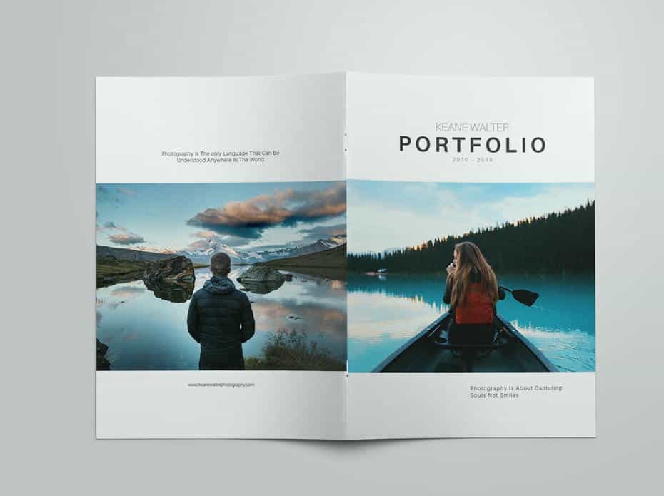قالب ایندیزاین نمونه کار عکاسی Photography Portfolio Templete