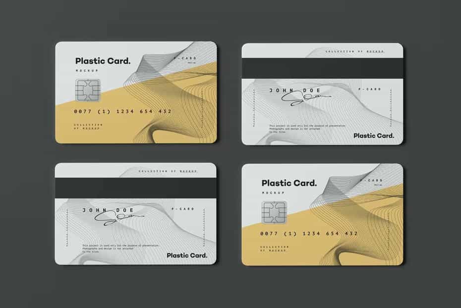موکاپ کارت پلاستیکی Plastic Card Mock-up 2