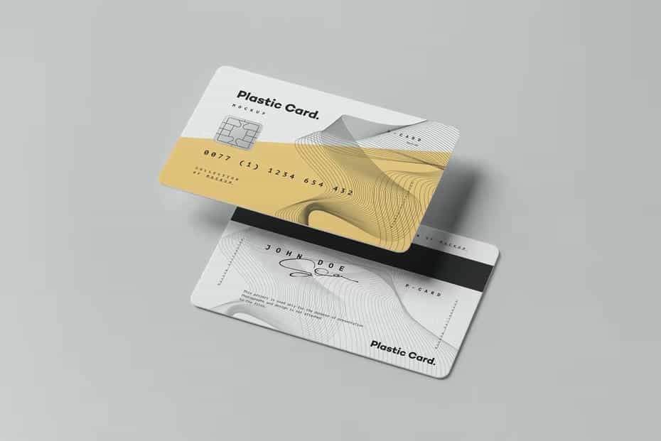 موکاپ کارت پلاستیکی Plastic Card Mock-up 2