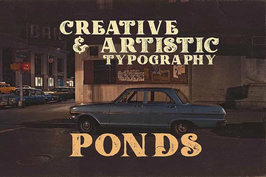 فونت انگلیسی Ponds Typeface