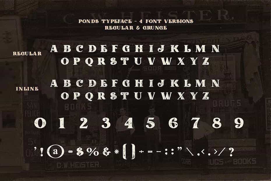 فونت انگلیسی Ponds Typeface - 6