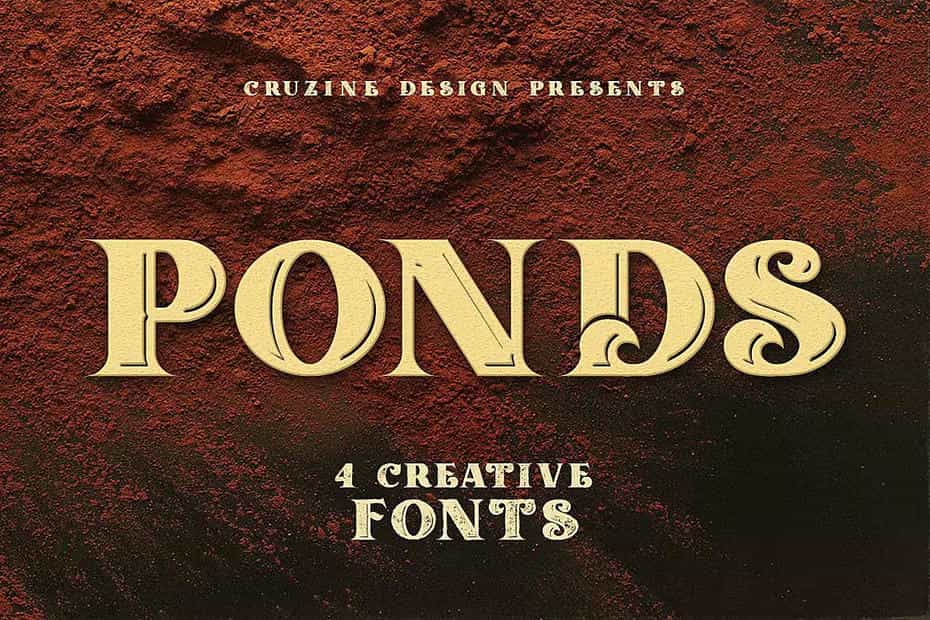 فونت انگلیسی Ponds Typeface - 8