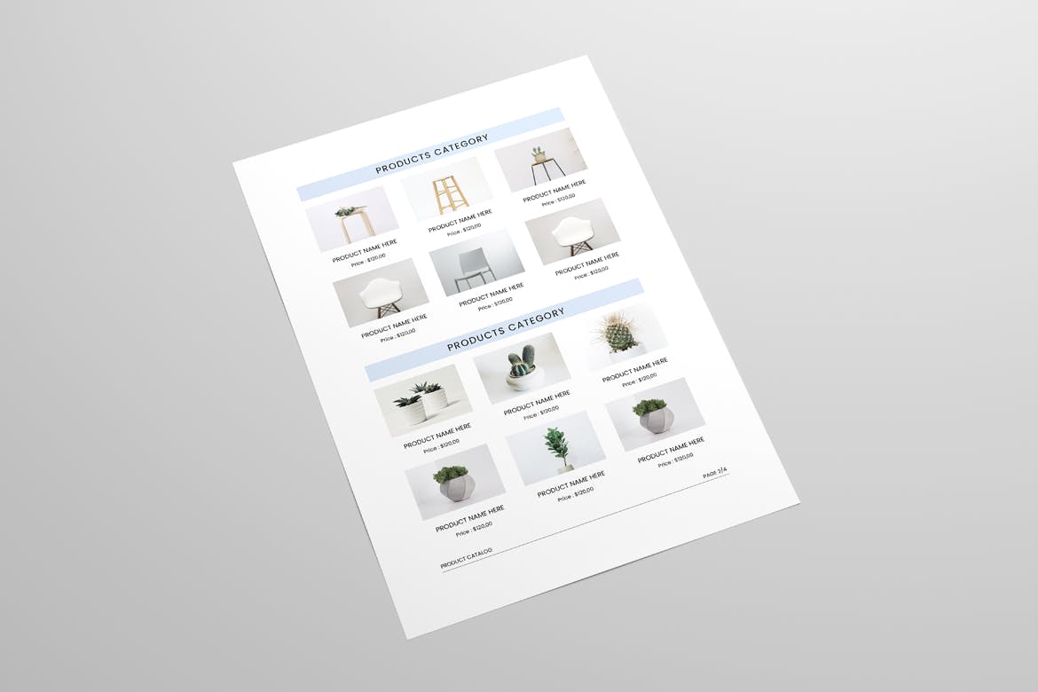 قالب آماده ورد کاتالوگ محصولات Product Catalog